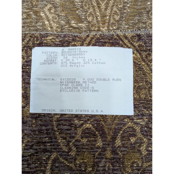 S. Harris Designer Fabric Samples Discontinued Patterns Cotton Blend Decor Use - Picture 6 of 16